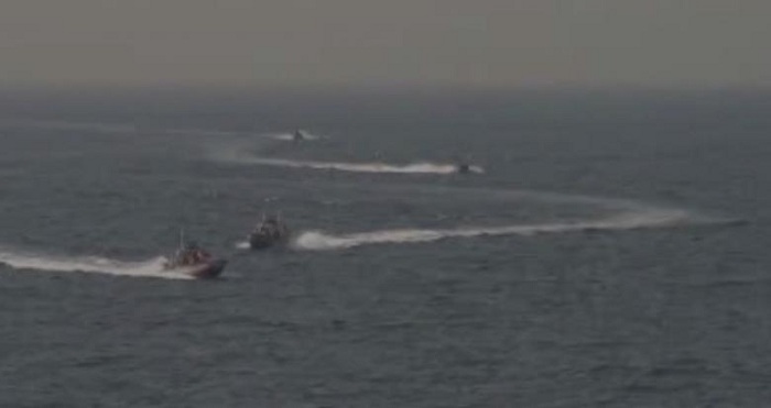 U.S. Navy ship fires warning shots at Iranian vessel